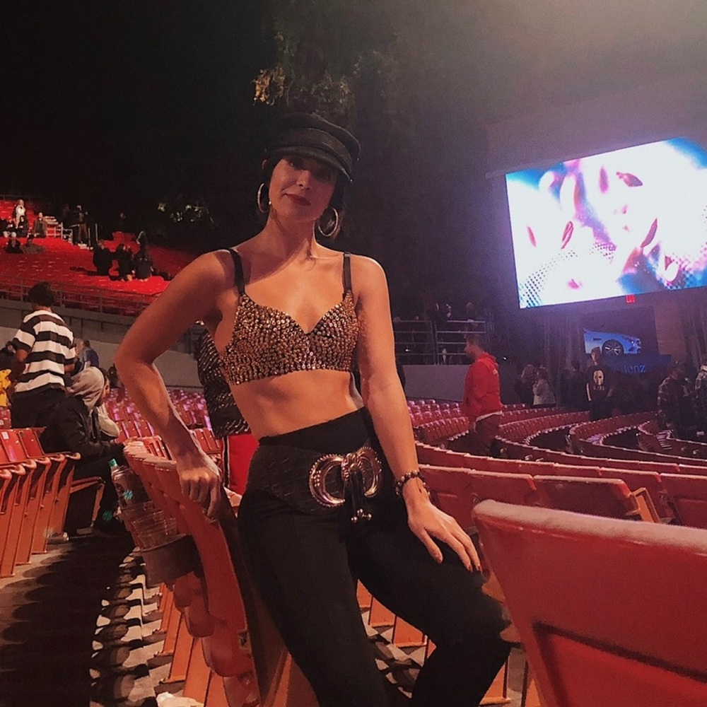 Selena costume- sparkly bra top #halloween